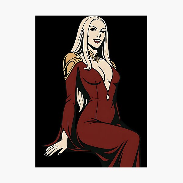 Item preview, Carmilla Castlevania Netflix Fanart Sticker – Dark Gothic Vampire Queen Vector Art designed and sold by WAUZ.