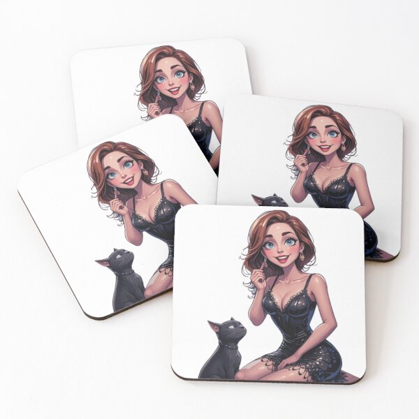 Item preview, Cat Lady Cartoon 38: Date Night designed and sold by GTCreations1.