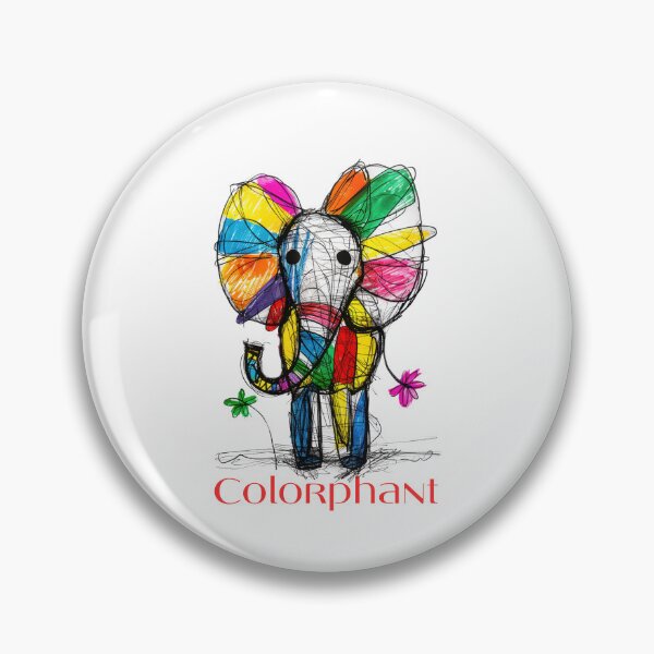 Item preview, Colorphant – Colorful Elephant | Funny animal design with style & joy of color designed and sold by KolbaVison.