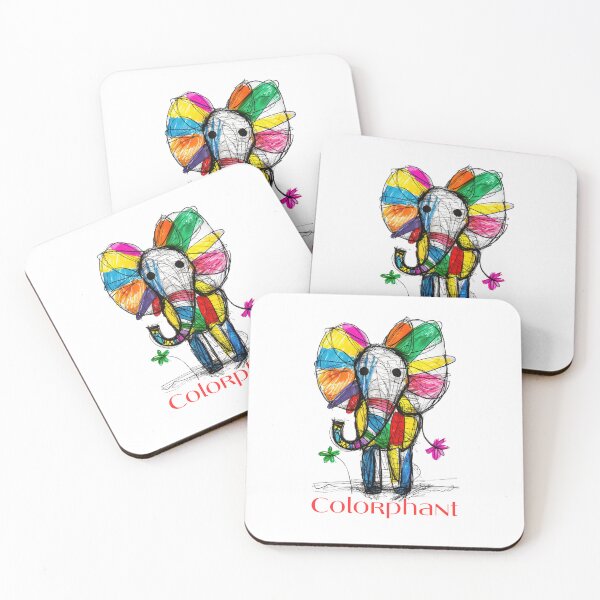 Item preview, Colorphant – Colorful Elephant | Funny animal design with style & joy of color designed and sold by KolbaVison.