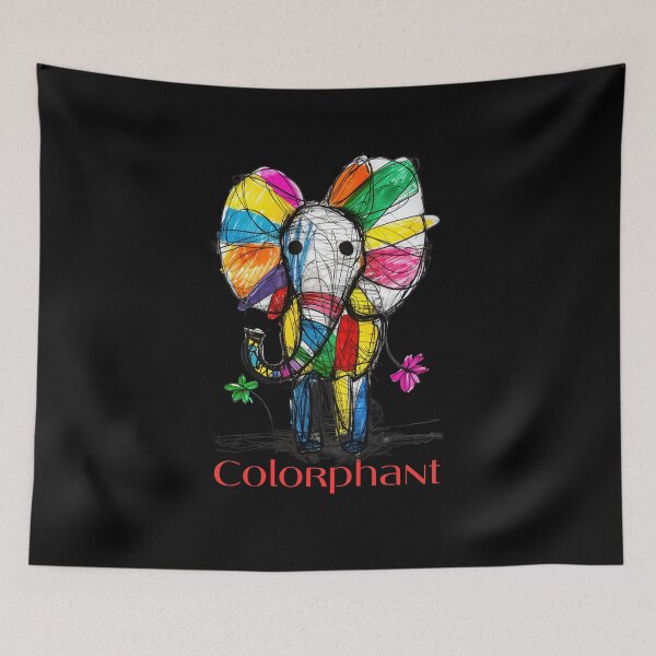 Item preview, Colorphant – Colorful Elephant | Funny animal design with style & joy of color designed and sold by KolbaVison.