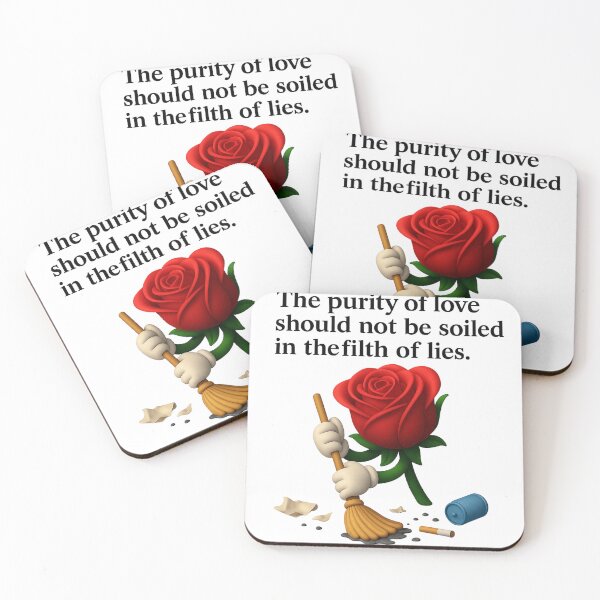 Item preview, The Purity of Love – Red Rose Cleaning the Dirt of Lies designed and sold by Jari’s shop.