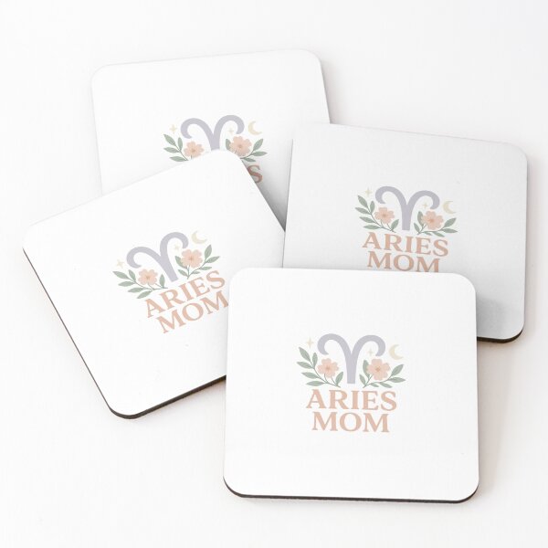 Item preview, Aries Mom Zodiac Floral Art | Celestial Botanical Aries Gift for Mothers designed and sold by DJCApparel.
