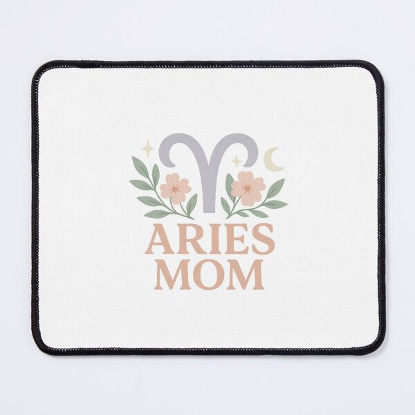 Item preview, Aries Mom Zodiac Floral Art | Celestial Botanical Aries Gift for Mothers designed and sold by DJCApparel.