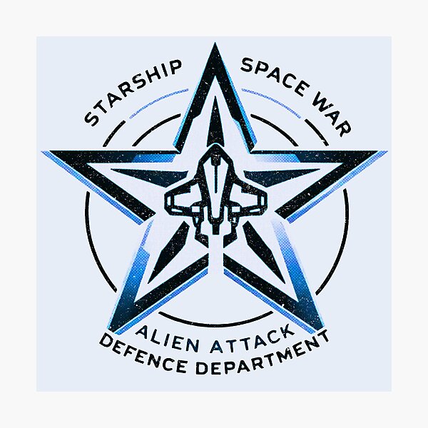 Item preview, Starship Command Emblem – Alien Attack Defence Department designed and sold by SteadyRolling.