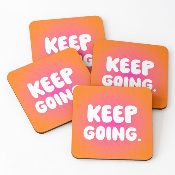 Item preview, Keep Going - Pink and Orange Swirl designed and sold by sillyjess.