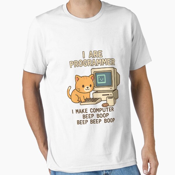 Item preview, I Are Programmer – Funny Cat Coder designed and sold by KateVil.