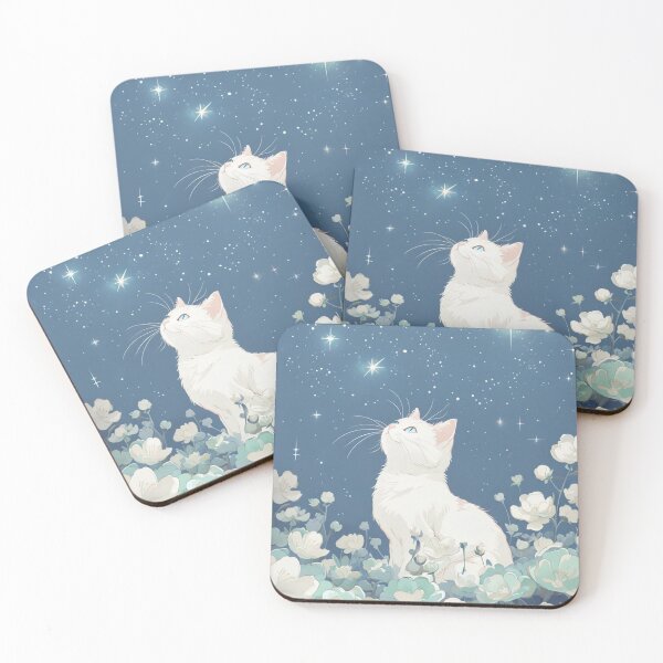 Item preview, White cat paint designed and sold by Filotecnia.