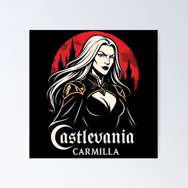 Artikel-Vorschau von Carmilla Castlevania Netflix Fanart – Dunkle Gothic-Anime-Vektorillustration | Vampirkönigin-Ästhetik, designt und verkauft von WAUZ.