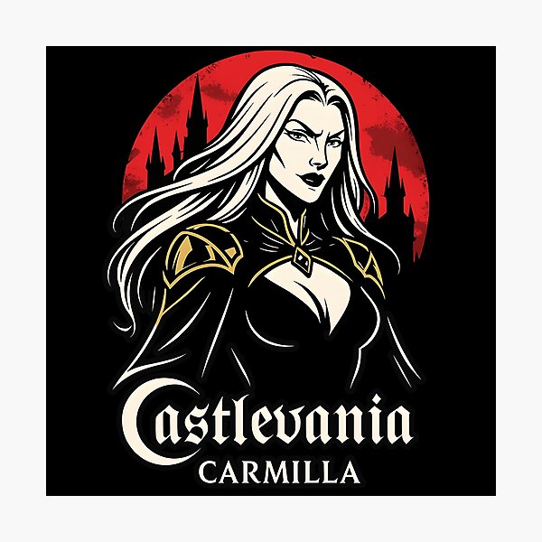 Item preview, Carmilla Castlevania Netflix Fanart – Dark Gothic Anime Vector Illustration | Vampire Queen Aesthetic designed and sold by WAUZ.