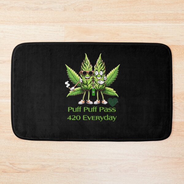 Item preview, Puff Puff Pass 420 Everyday – Funny Cannabis Buddy Style – Weed Leaf Graphic for Stoner Friends designed and sold by KolbaVison.