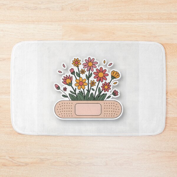 Item preview, Design of a flowered bandage, All pain passes and some for the better designed and sold by vambrosio15.