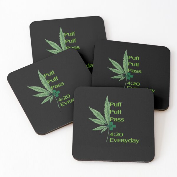 Item preview, Puff Puff Pass 4:20 Everyday – Casual hemp leaf look for connoisseurs - Relaxed lifestyle designed and sold by KolbaVison.