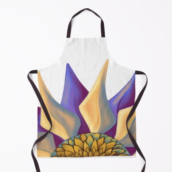Item preview, Geometric Sunflower in Blue Horizontal designed and sold by lezell.