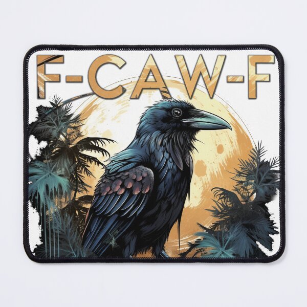 Item preview, Retro F-Caw-F Black Bird Crow Funny Crow Lover designed and sold by Mohamedeinoo.