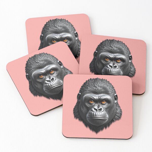 Item preview, GORILLA HEAD (#F7A4A0) designed and sold by Marlon Oseguera.
