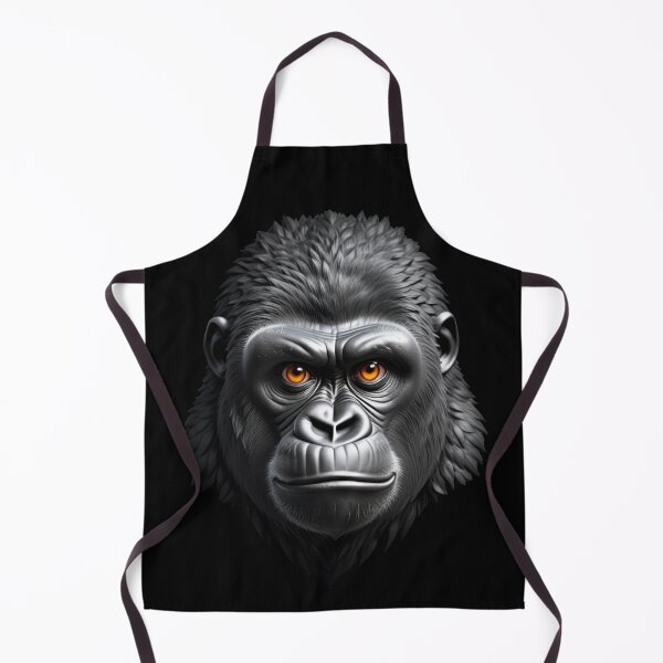 Item preview, GORILLA HEAD (BLACK) designed and sold by Marlon Oseguera.
