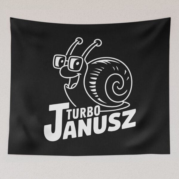 Item preview, Turbo Janusz Funny Polish Driver Humor designed and sold by Anniko Art Studio.