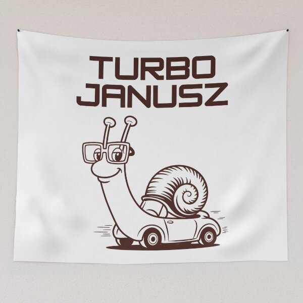 Item preview, Turbo Janusz Funny Polish Driver Gag Gift designed and sold by Anniko Art Studio.