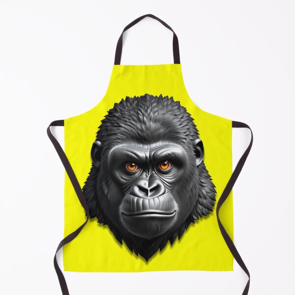 Item preview, GORILLA HEAD (#FFFF00) designed and sold by Marlon Oseguera.