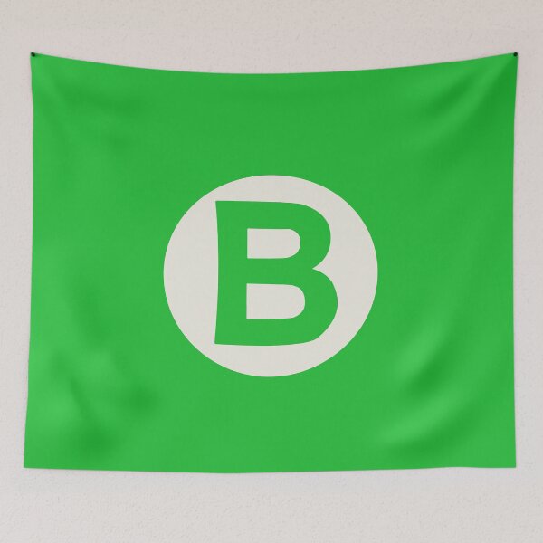 Item preview, letter b green designed and sold by ZiphGames.
