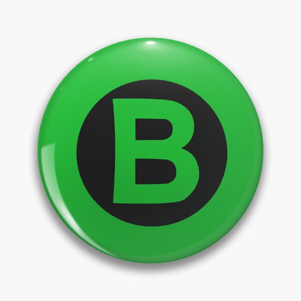 Item preview, letter b green designed and sold by ZiphGames.