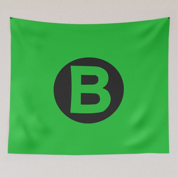 Item preview, letter b green designed and sold by ZiphGames.