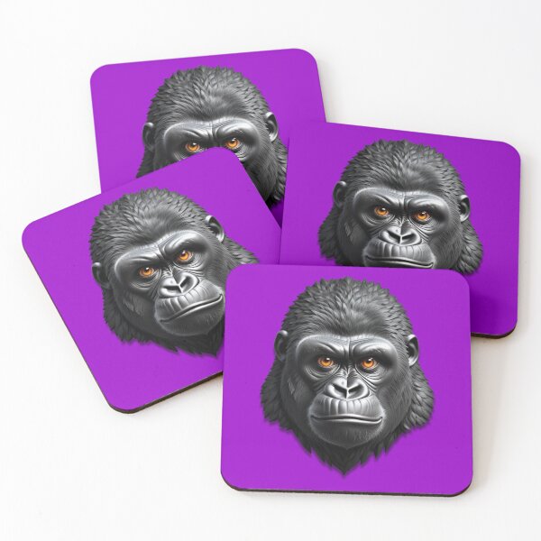 Item preview, GORILLA HEAD (#9900CC) designed and sold by Marlon Oseguera.