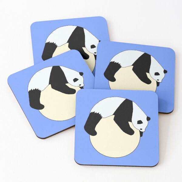 Item preview, Giant Panda Playing on the Moon Die Cut designed and sold by JoyousArt4u.