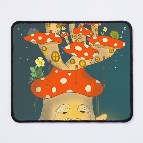 Item preview, Mushroom Guardian (Night) designed and sold by HongBianhua_Art.