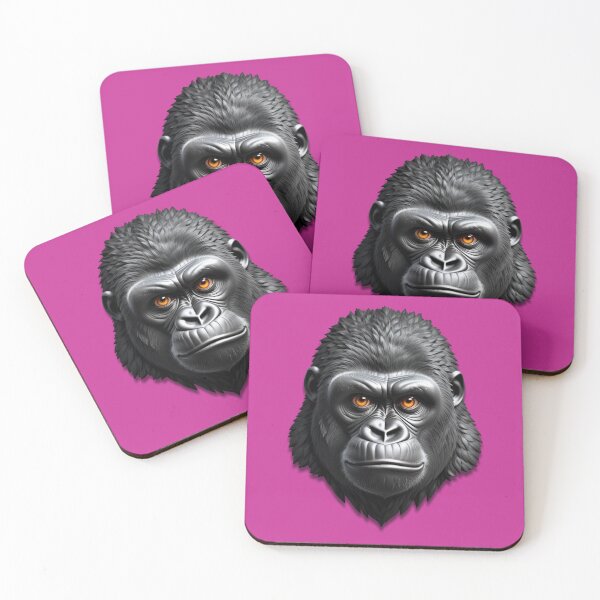 Item preview, GORILLA HEAD (#CC3399) designed and sold by Marlon Oseguera.