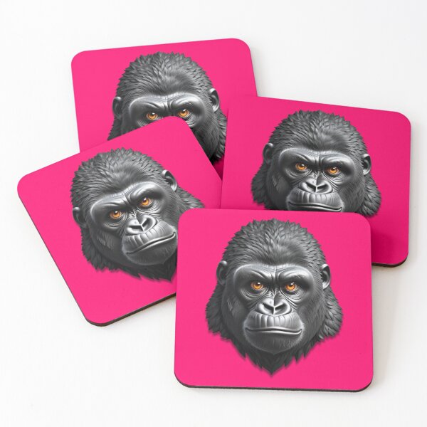 Item preview, GORILLA HEAD (#FF0066) designed and sold by Marlon Oseguera.