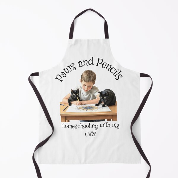 Item preview, Paws and Pencils Homeschooling with my cats designed and sold by absurditeestore.
