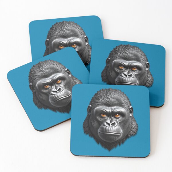 Item preview, GORILLA HEAD (#027CAD) designed and sold by Marlon Oseguera.