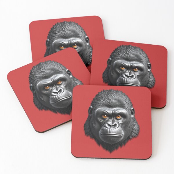 Item preview, GORILLA HEAD (#C42A2A) designed and sold by Marlon Oseguera.