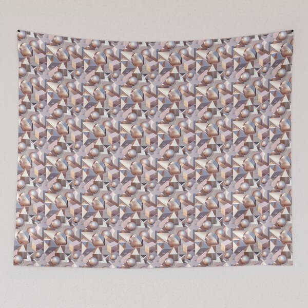 Item preview, Cubes and Pyramids in Harmony designed and sold by MidArtForge.