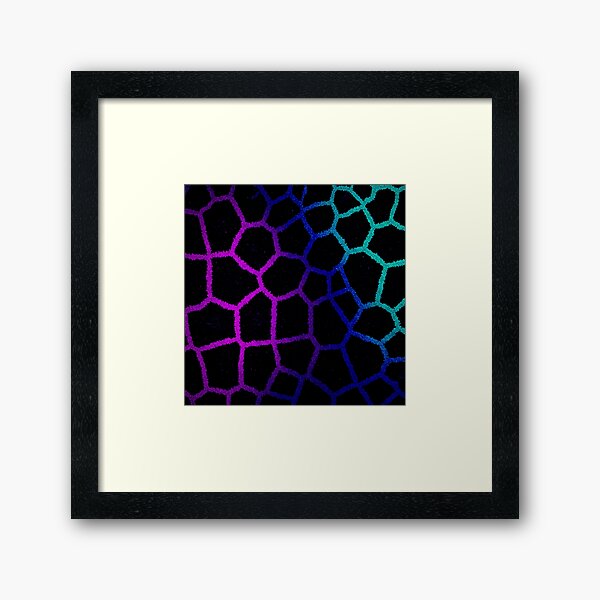 Aperçu de l'œuvre Girafe Néon Noir créée et vendue par StitchNRebl.