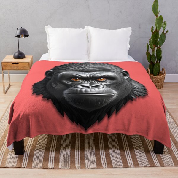 Item preview, GORILLA HEAD (#FF6666) designed and sold by Marlon Oseguera.
