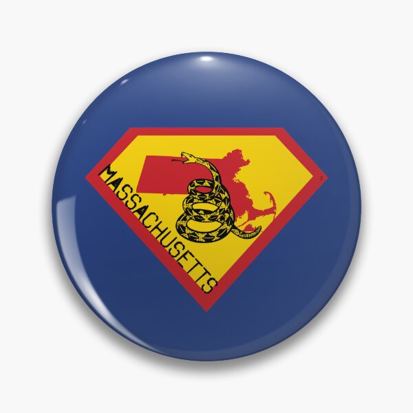 Item preview, MASSACHUSITE BAY STATER SHIELD - Freedom Is The Superpower - Gadsden Snake Flag - Dont Tread On Me SUPERHERO MASSACHUSETTS spellout design designed and sold by pelagio.