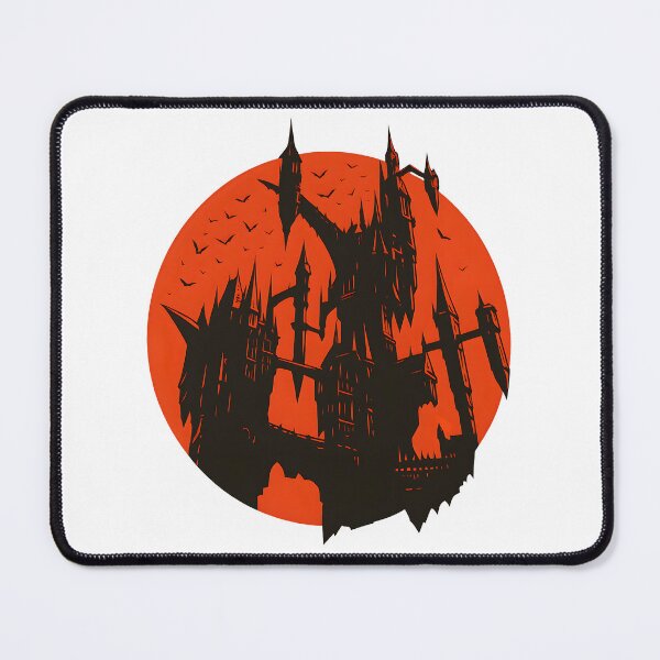 Vista previa del artículo con la obra «Fanart del Castillo de Drácula de Castlevania: Diseño de pegatina vectorial inspirado en Netflix», diseñado y vendido por WAUZ.