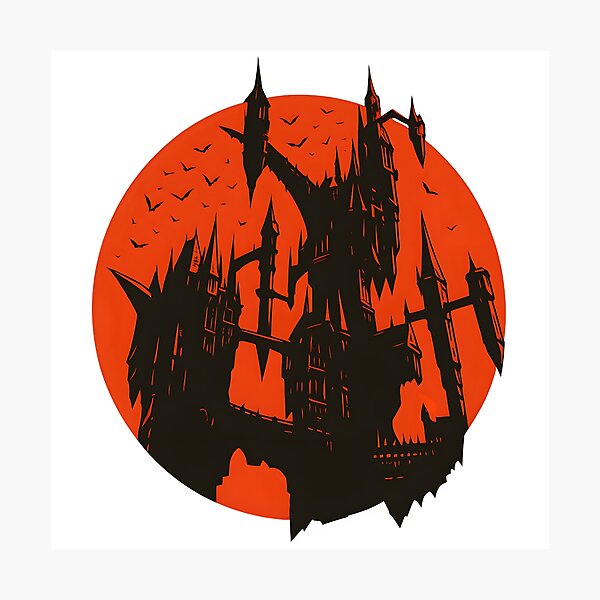 Item preview, Castlevania Dracula's Castle Fanart – Netflix Inspired Vector Sticker Design designed and sold by WAUZ.
