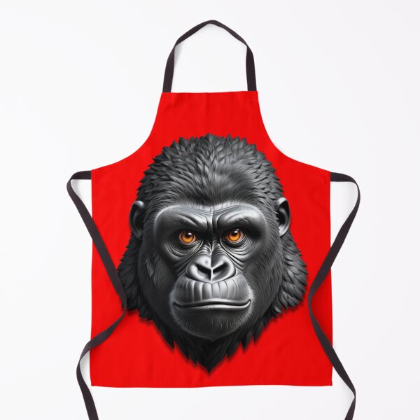 Item preview, GORILLA HEAD (#FF0000) designed and sold by Marlon Oseguera.