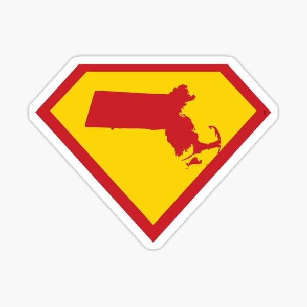 Item preview, MASSACHUSITE BAY STATER SHIELD  - Freedom Is The Superpower - SUPERHERO MASSACHUSETTS design designed and sold by pelagio.