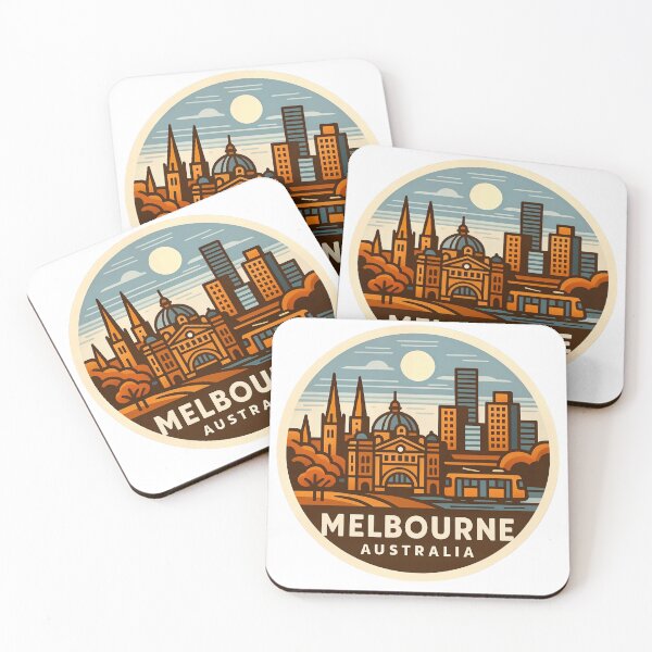 Aperçu de l'œuvre Melbourne, Australie créée et vendue par LoveLabDesign.