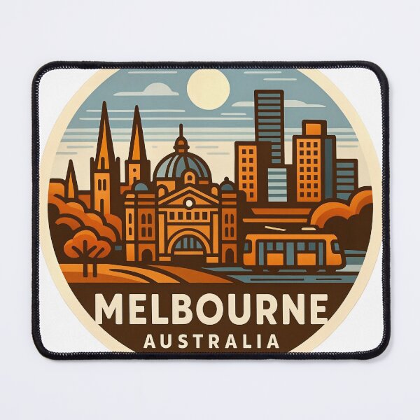 Aperçu de l'œuvre Melbourne, Australie créée et vendue par LoveLabDesign.