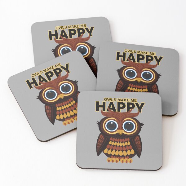 Item preview, Owls Make Me Happy designed and sold by Adamzworld.