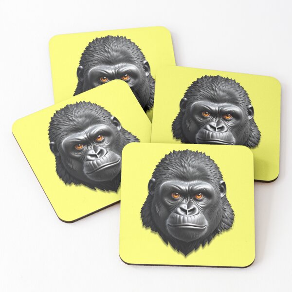 Item preview, GORILLA HEAD (#FFFF66) designed and sold by Marlon Oseguera.