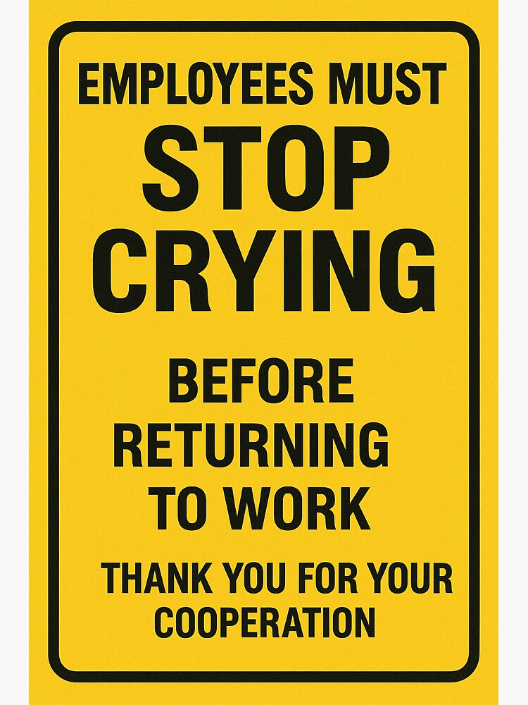 Thumbnail 3 of 3, Sticker, No Crying on the Jobsite designed and sold by ThomasMoxon.