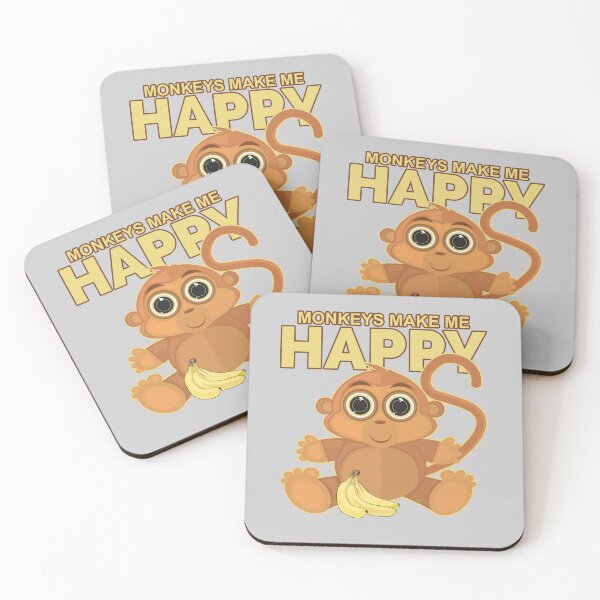 Item preview, Monkeys Make Me Happy designed and sold by Adamzworld.