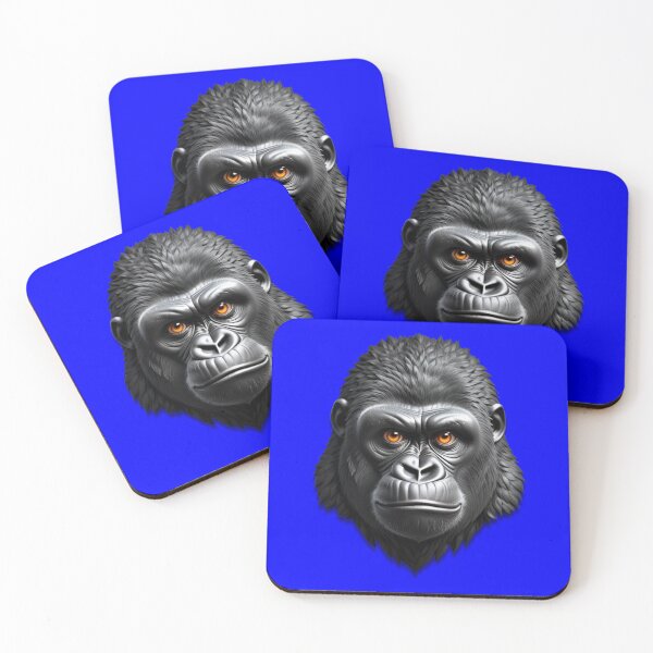 Item preview, GORILLA HEAD (#0000FF) designed and sold by Marlon Oseguera.